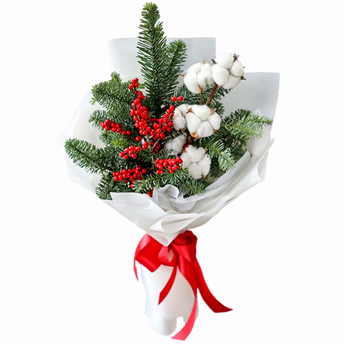 "В ожидании праздника". Букет зимний